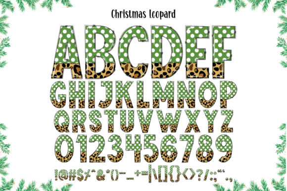 Christmas Leopard Font preview 4