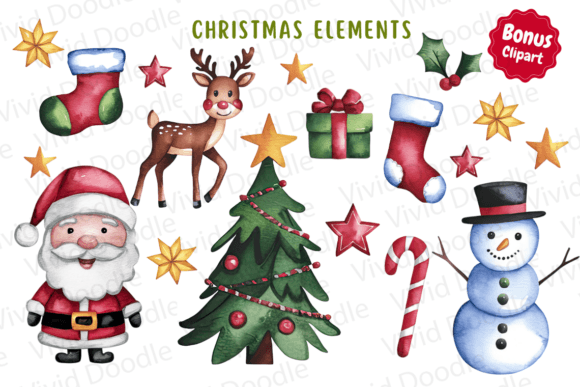 Christmas Joy Doodle Font preview 2