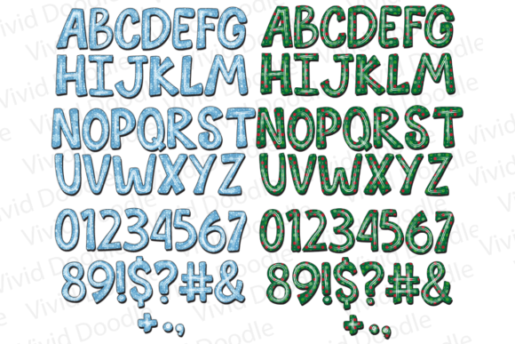 Christmas Joy Doodle Font preview 3