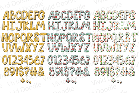 Christmas Joy Doodle Font preview 4