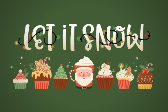 Christmas Lights Font preview 2