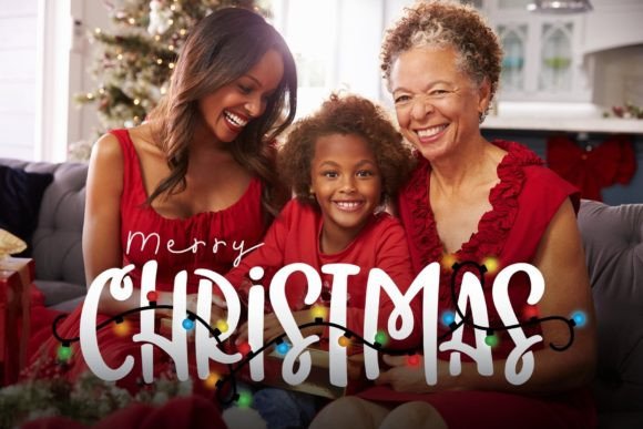 Christmas Lights Font preview 3