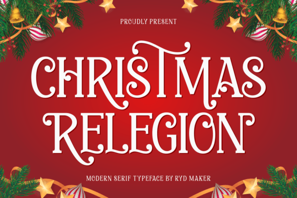Christmas Relegion Font Christmas Relegion Font