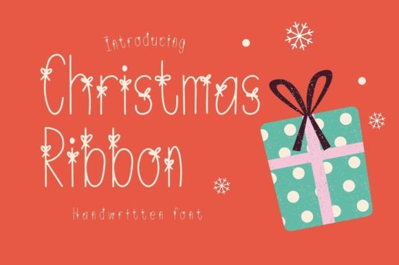 Christmas Ribbon Font