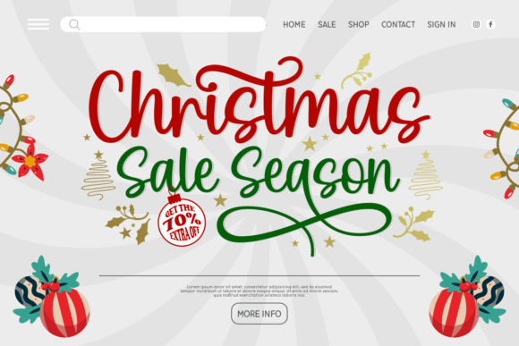 Christmas Scents Font preview 2