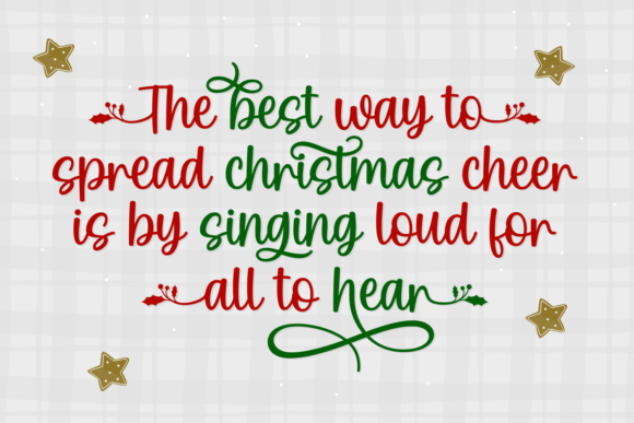 Christmas Scents Font preview 4