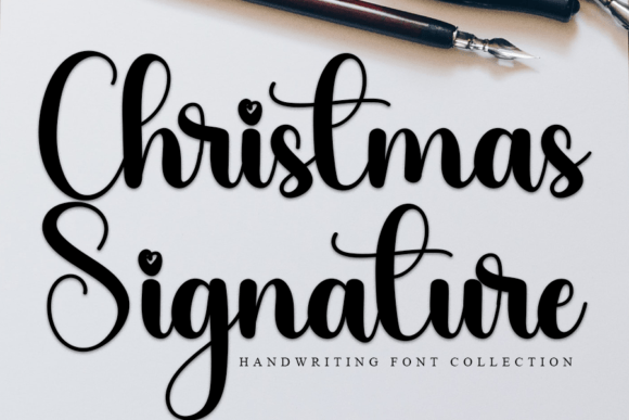Christmas Signature Font Christmas Signature Font
