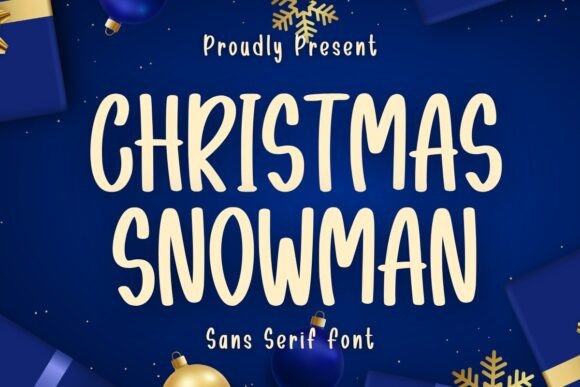 Christmas Snowman Font