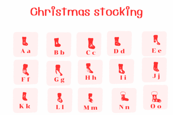 Christmas Stocking Font preview 2