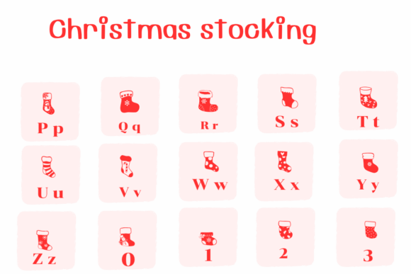 Christmas Stocking Font preview 3