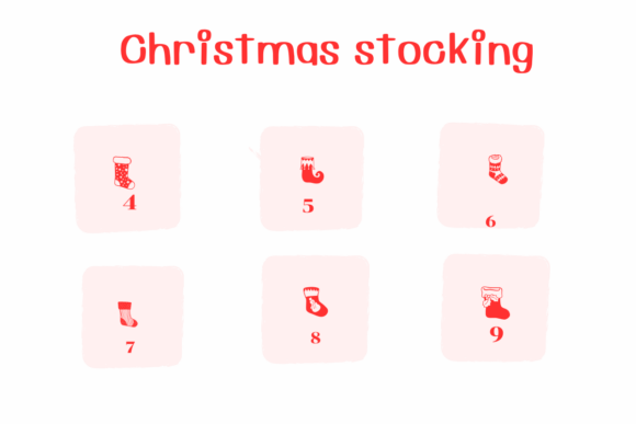 Christmas Stocking Font preview 4