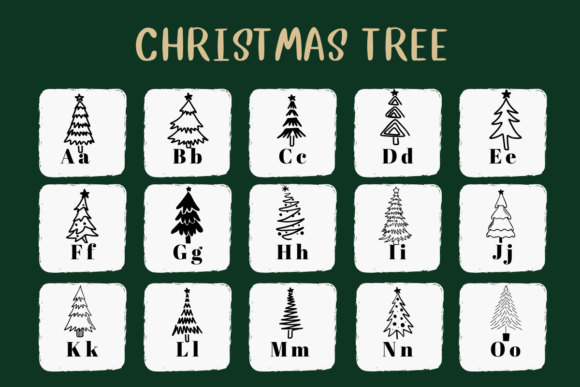 Christmas Tree Font preview 2