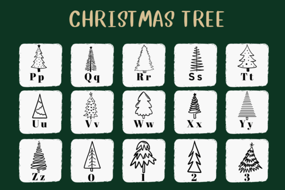 Christmas Tree Font preview 3