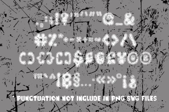 Chunky Grunge Font preview 3
