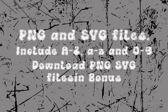 Chunky Grunge Font preview 4