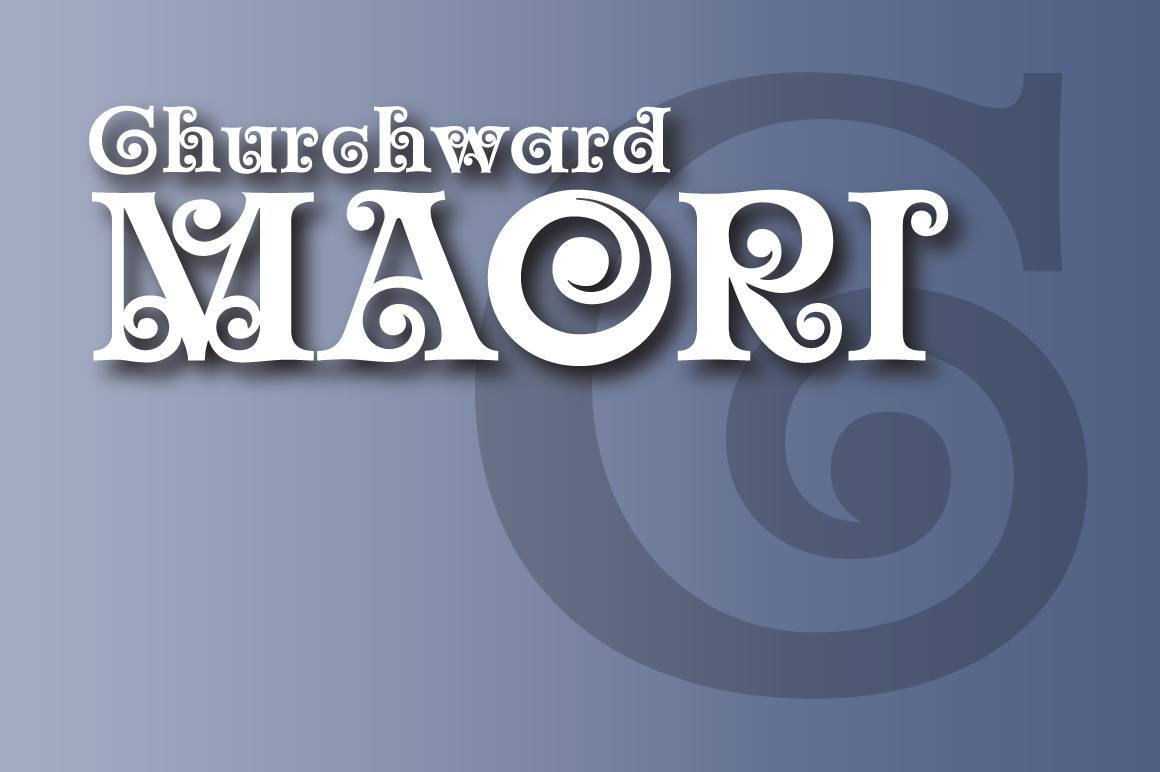 Churchward Maori Font preview 3