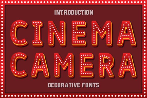 Cinema Camera Font Cinema Camera Font