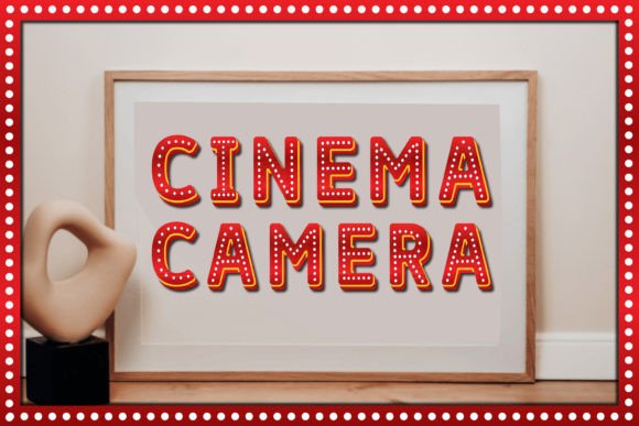 Cinema Camera Font preview 2