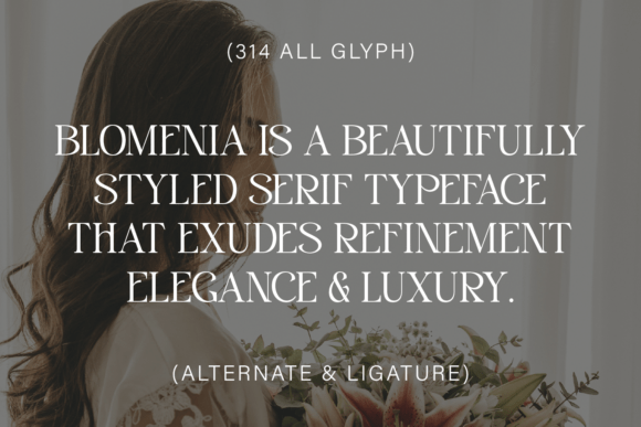 Blomenia Font preview 2