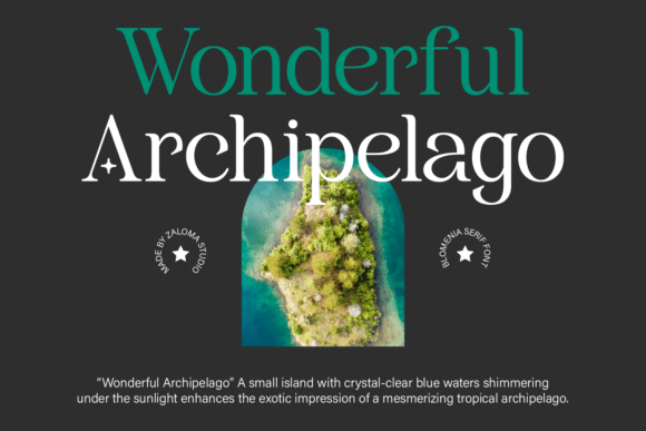 Blomenia Font preview 4