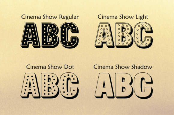 Cinema Show Font preview 3