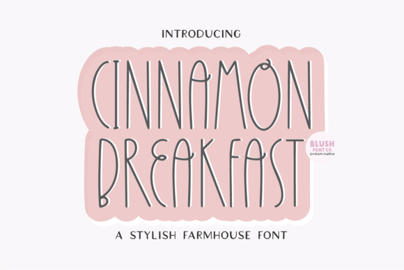 Cinnamon Breakfast Farmhouse Font preview 2