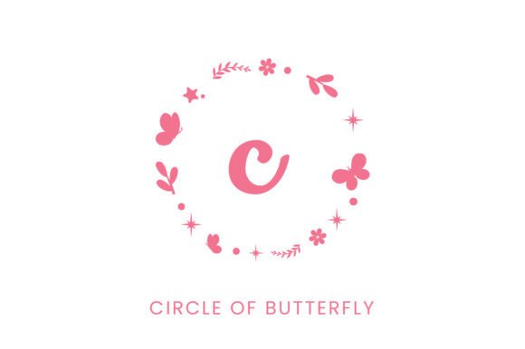 Circle of Butterfly Font Circle of Butterfly Font
