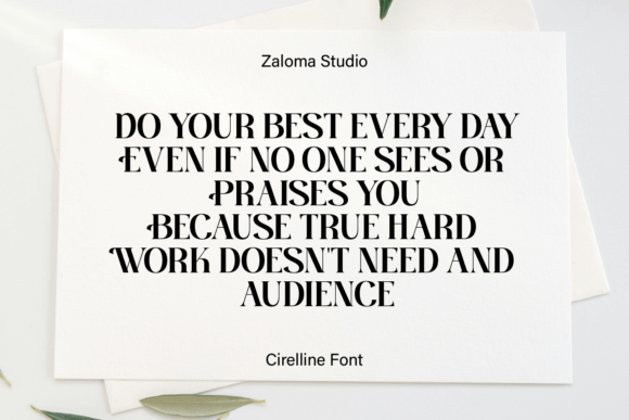Cirelline Font preview 3